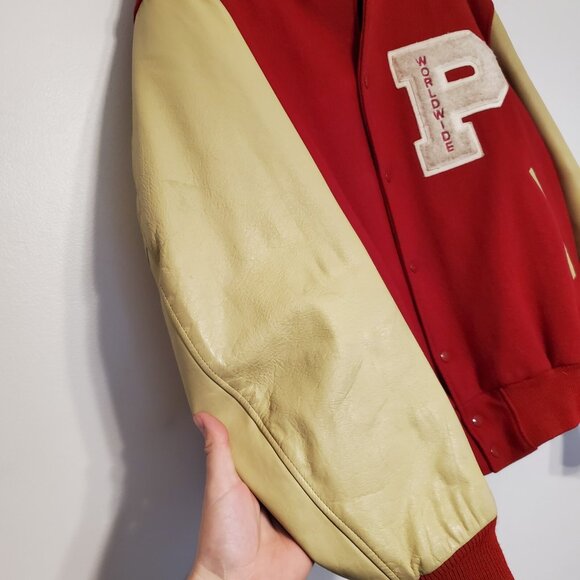 Vintage Worldwide Pants David Letterman Late Show wool varsity jacket size XL - Picture 9 of 9